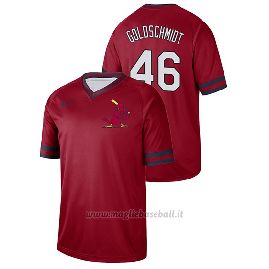 Maglia Baseball Hombre St. Louis Cardinals Paul Goldschmidt Cooperstown Coleccion Legend Rosso